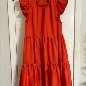 ANTONIO MELANI Vibrant Red Kids Dress
